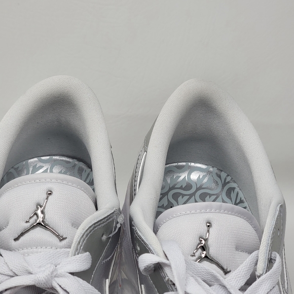 Nike Air Jordan 1 Low NRG Mens Size 16 Golf Shoes Metallic Silver FD6848-001 New - Picture 9 of 9